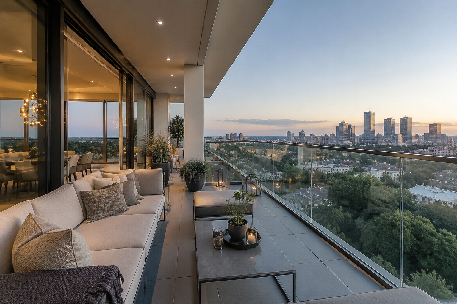 Penthouse mit Skyline-Blick - Frankfurt Westend